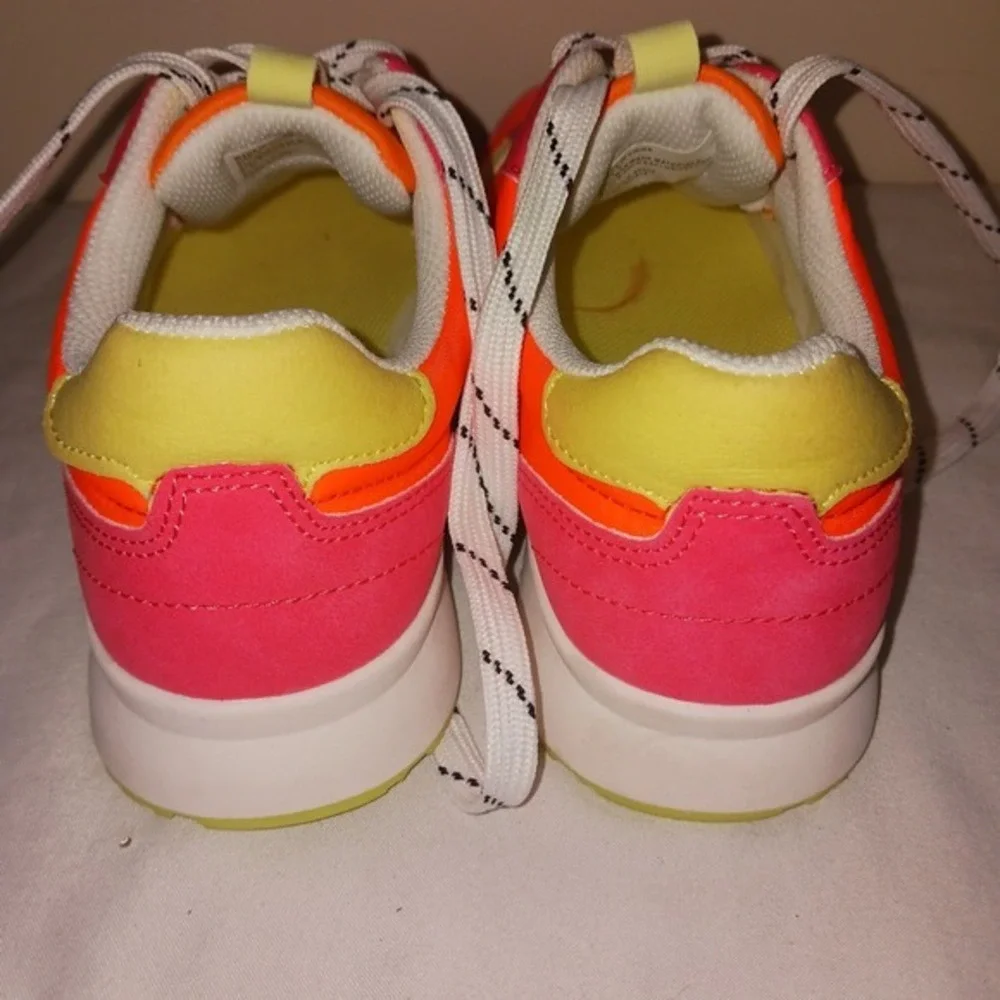 Serra Neon Orange‎ Pink Yellow Sneakers - Womens Size 6 - Running Shoes
